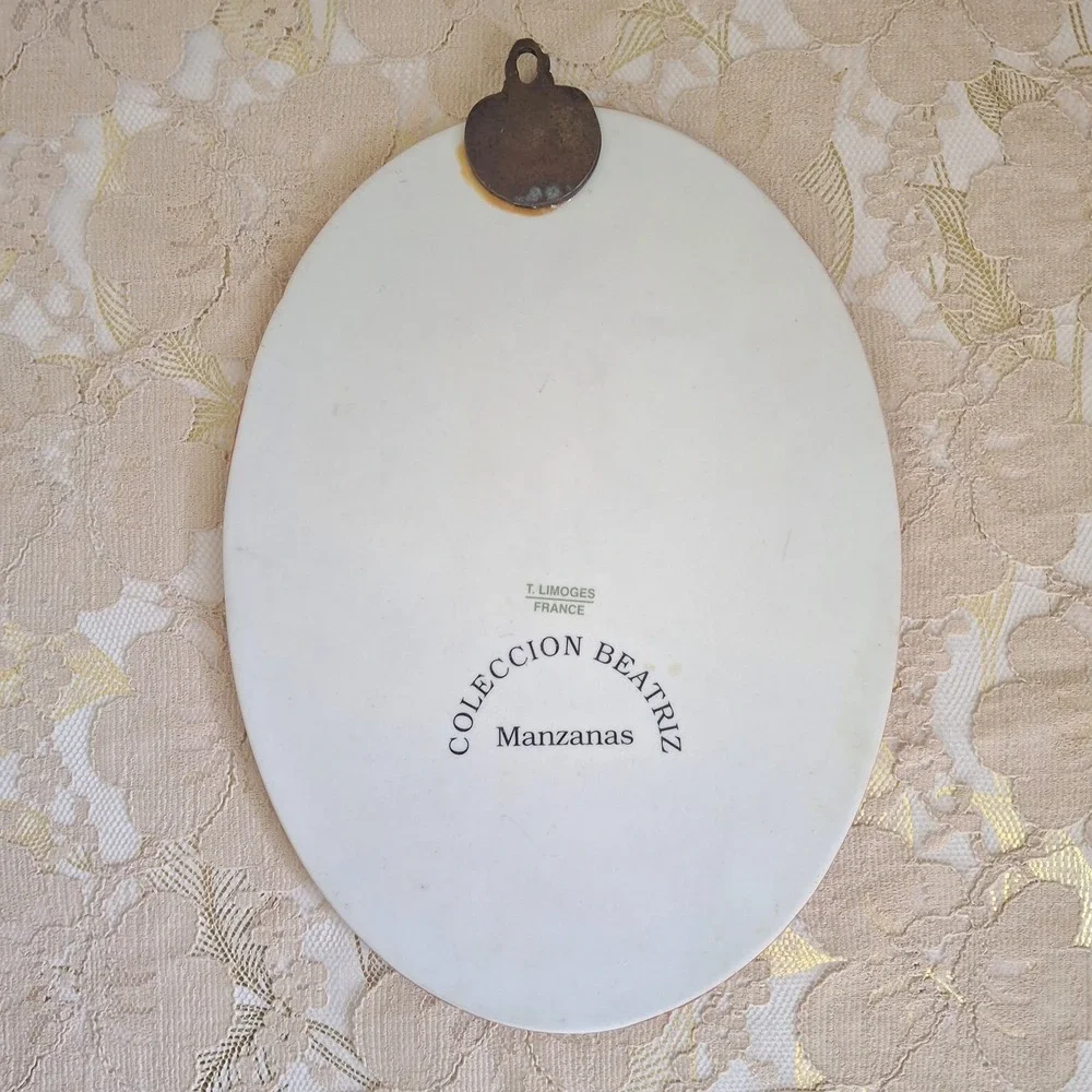 Fine Porcelain Coleccion Beatriz Manzanas Decorative Wall Plaque France